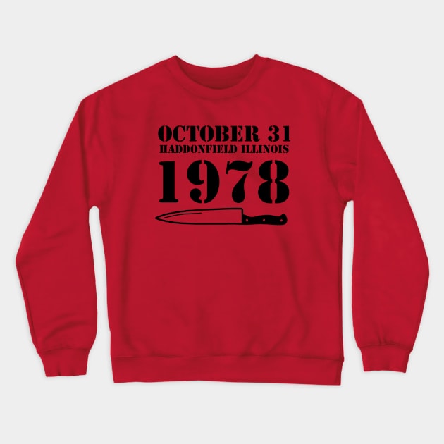 October 31 1978 Crewneck Sweatshirt by valentinahramov